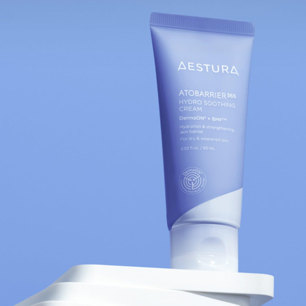 AESTURA gel-cream texture close-up highlighting lightweight, fast-absorbing hydration