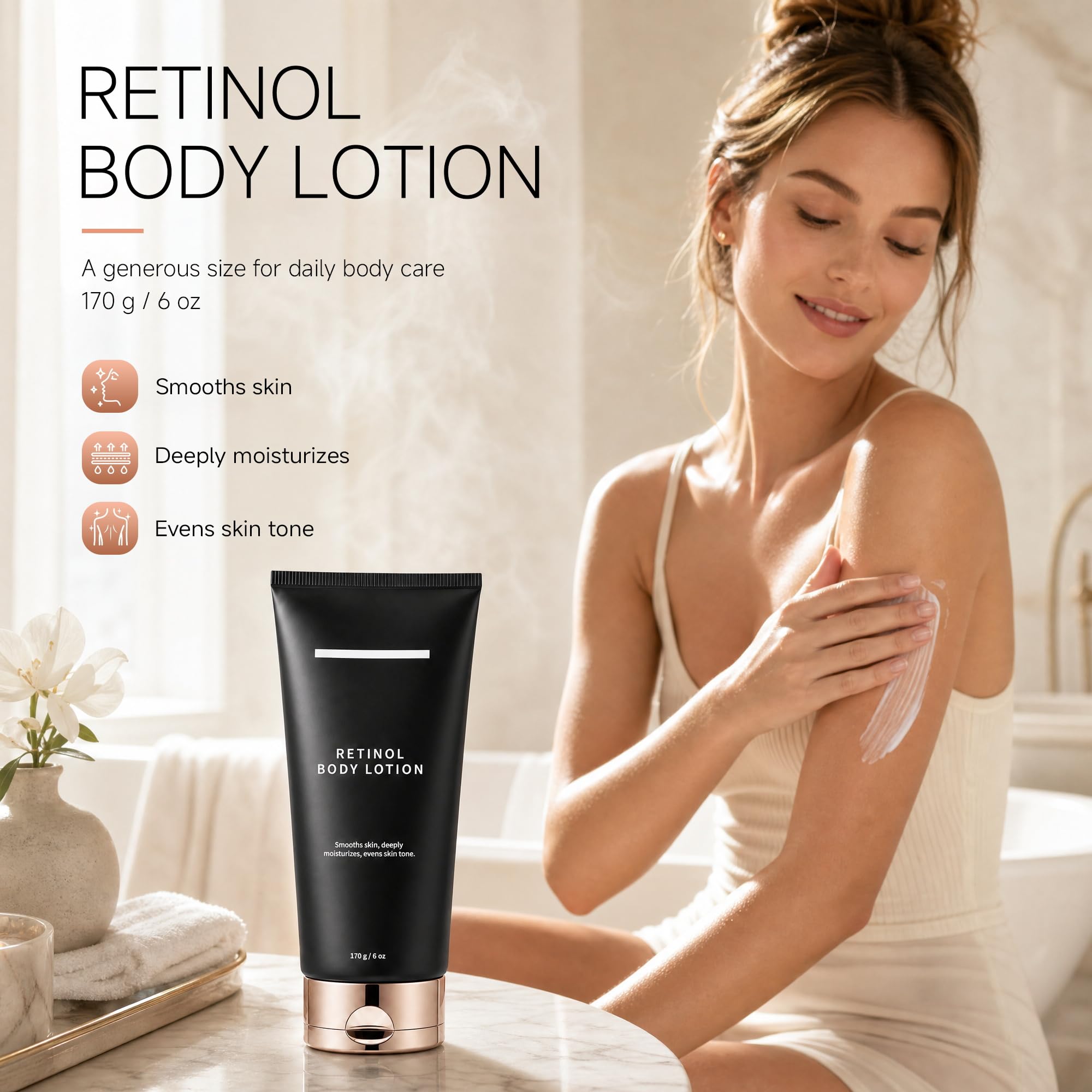 AexZzen bottle on bathroom shelf showing everyday routine benefit