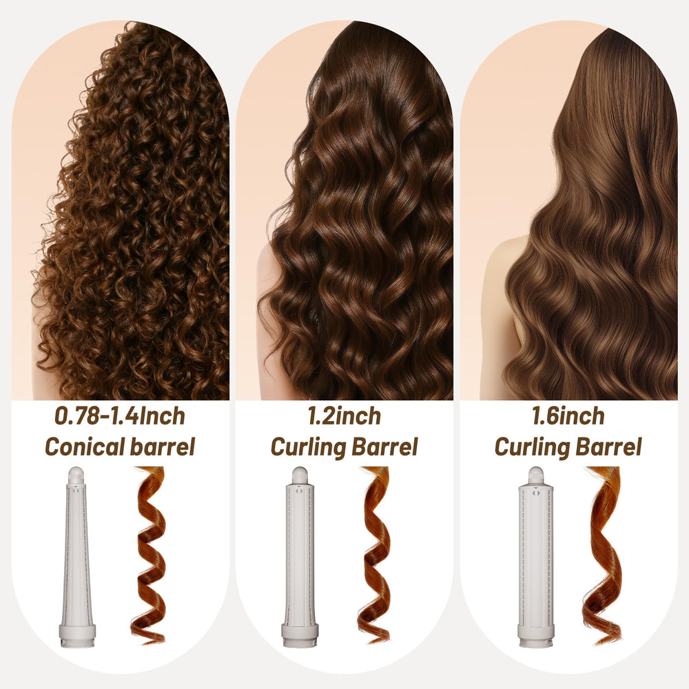 AFDD kit packaging with three barrel sizes, showing included versatile styling options