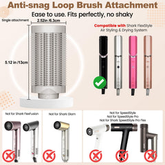 AFDD close-up loop bristles showing flexible anti-snag design benefit