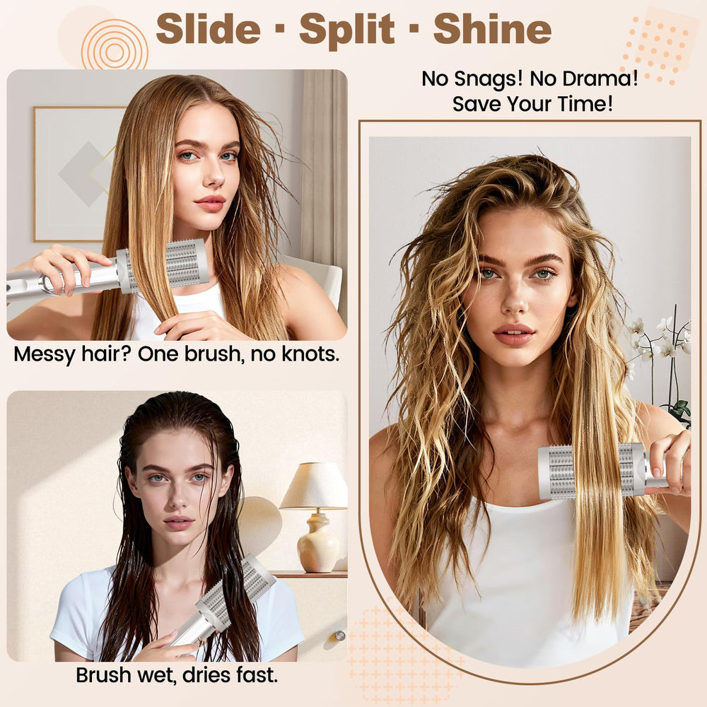 AFDD brush lifting roots to create visible volume and fuller hair