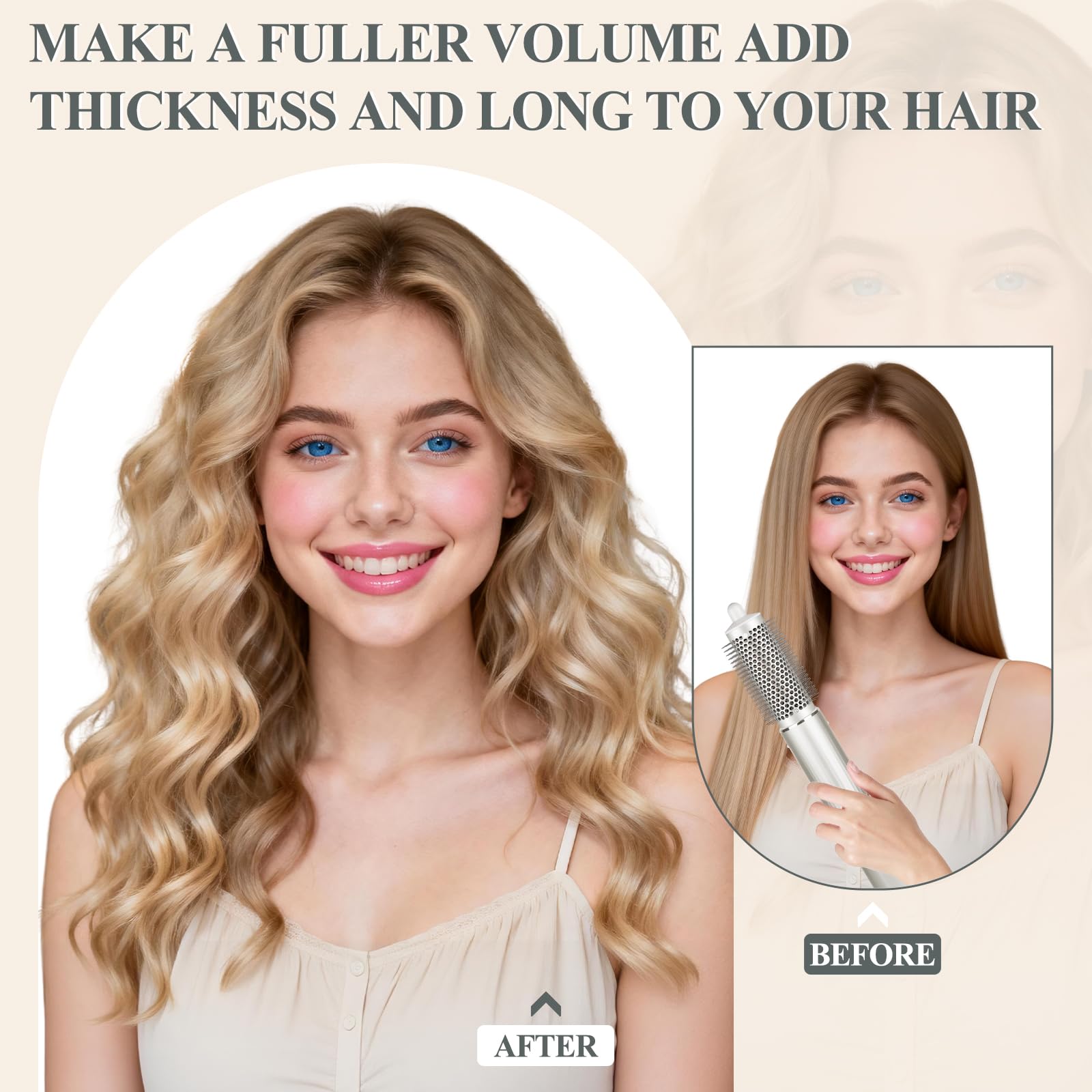 AFDD brush mounted on Shark FlexStyle styler for salon-quality volume