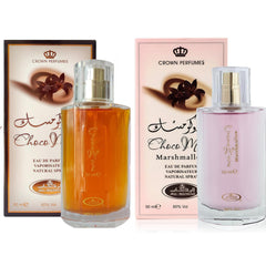 AFLUXE front view of two-bottle set showing packaging and scent variety