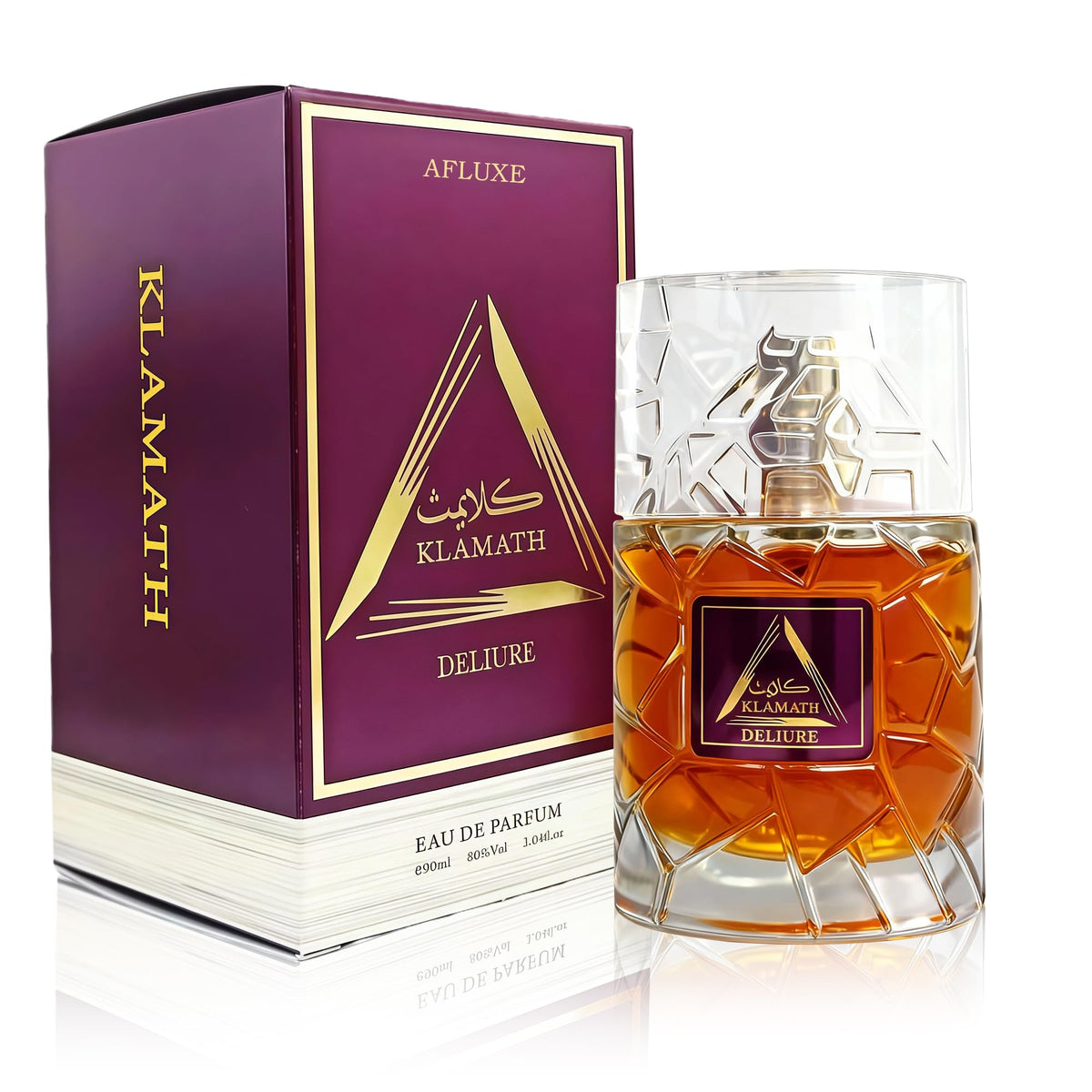 AFLUXE Klamath-Deliur front bottle showing sleek silhouette and refined appearance
