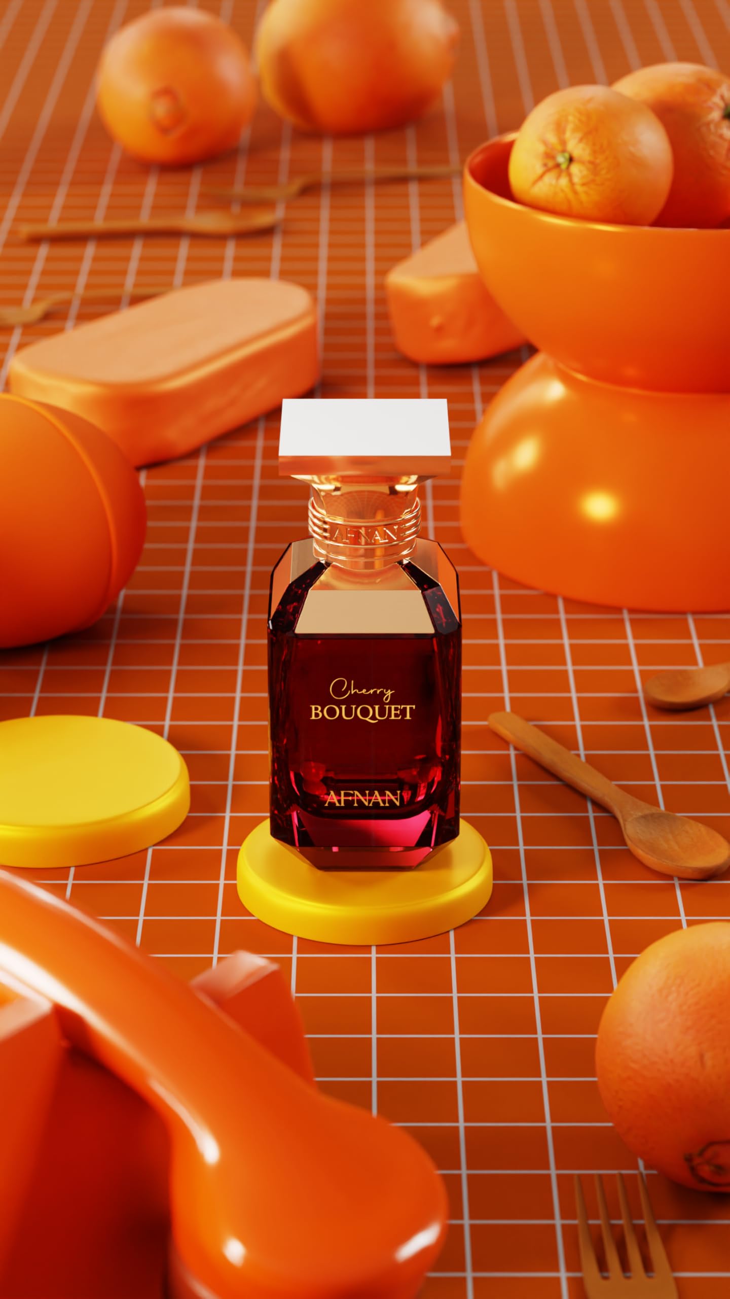 Afnan bottle in hand illustrating 2.7 fl oz scale and travel-friendly size