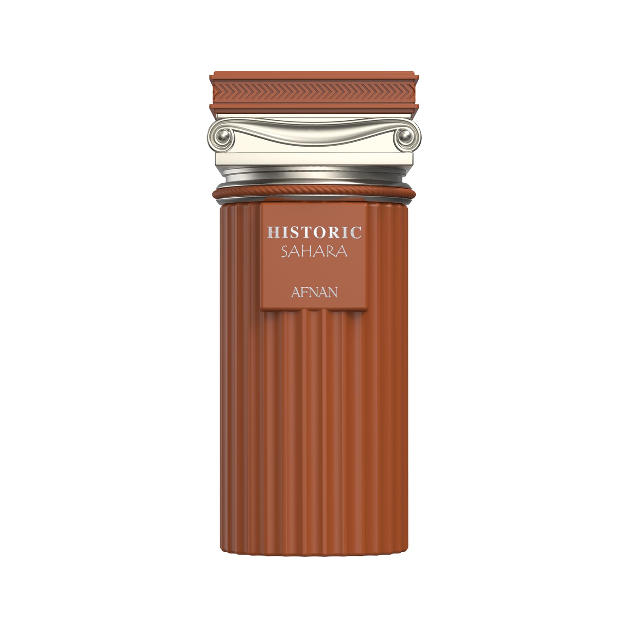 Afnan bottle front view showing elegant label and luxurious presence