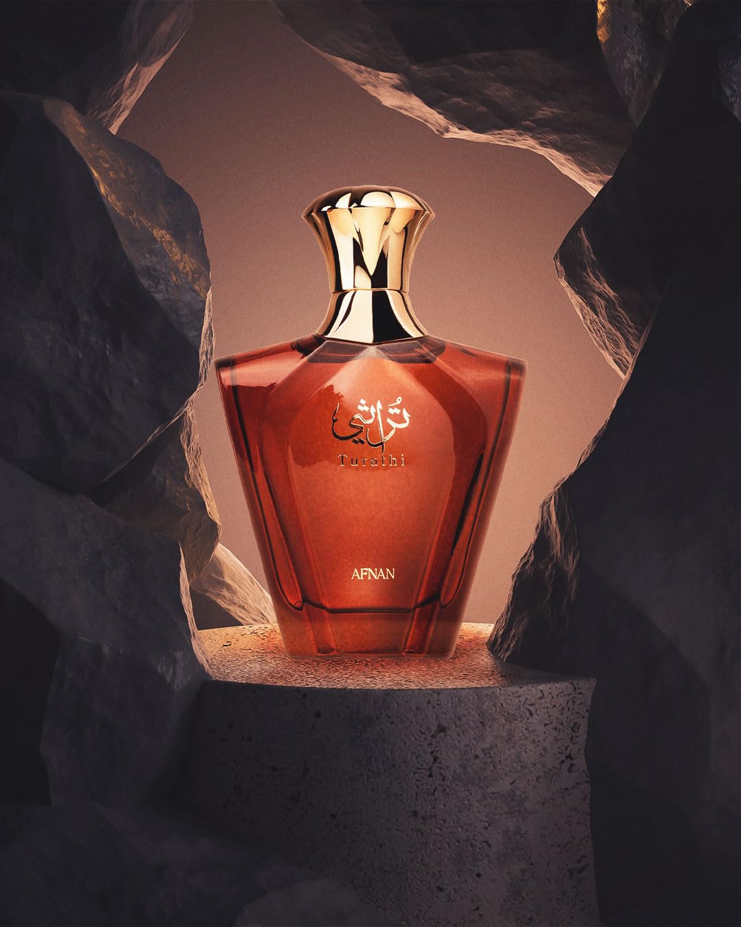 Afnan on a men's dressing table conveying everyday elegance and ready-to-wear benefit