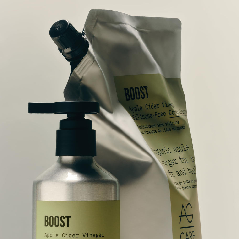 AG Care label close-up highlighting 98% plant-based and sulfate-free