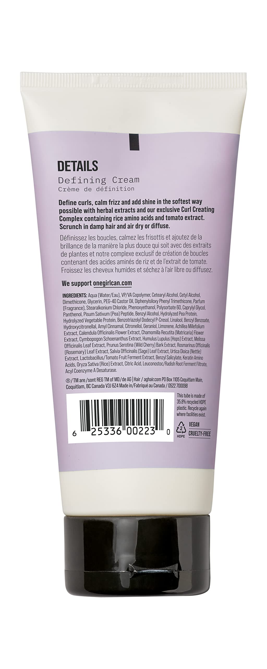 AG Care texture close-up revealing creamy formula that moisturizes hair