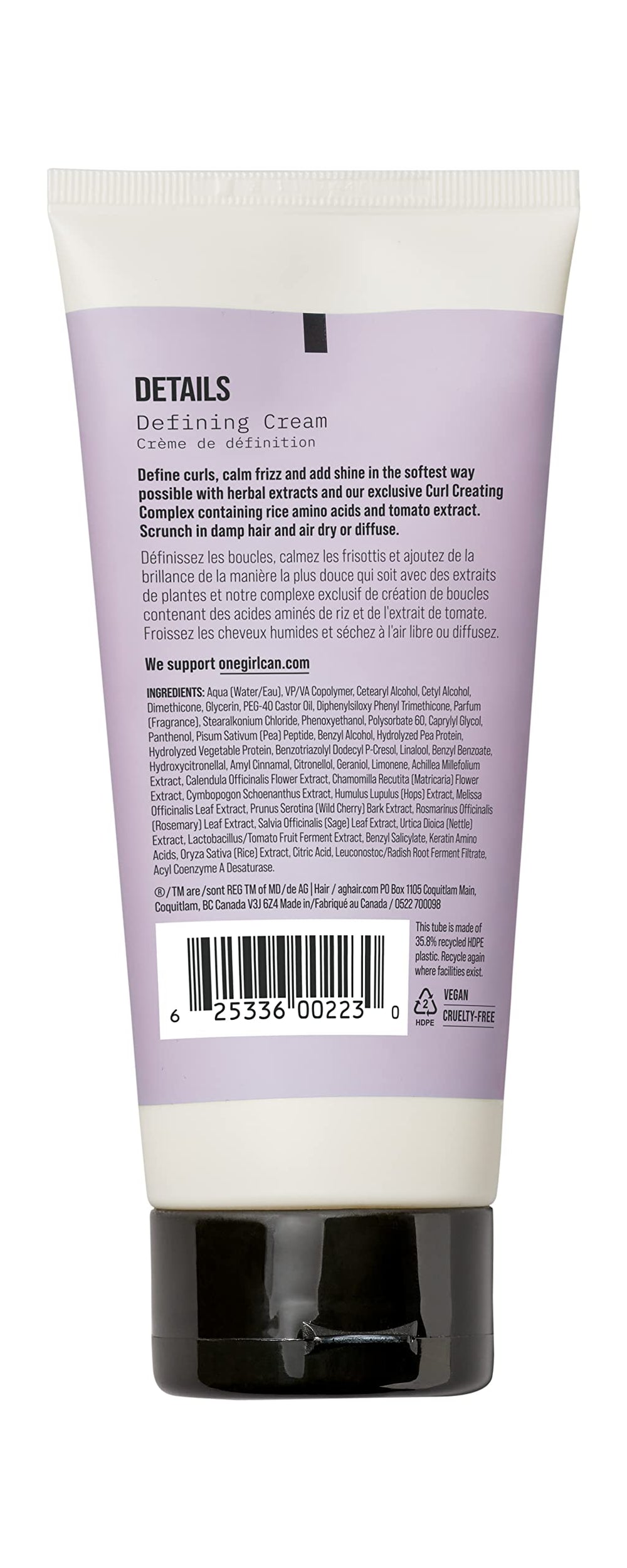 AG Care texture close-up revealing creamy formula that moisturizes hair