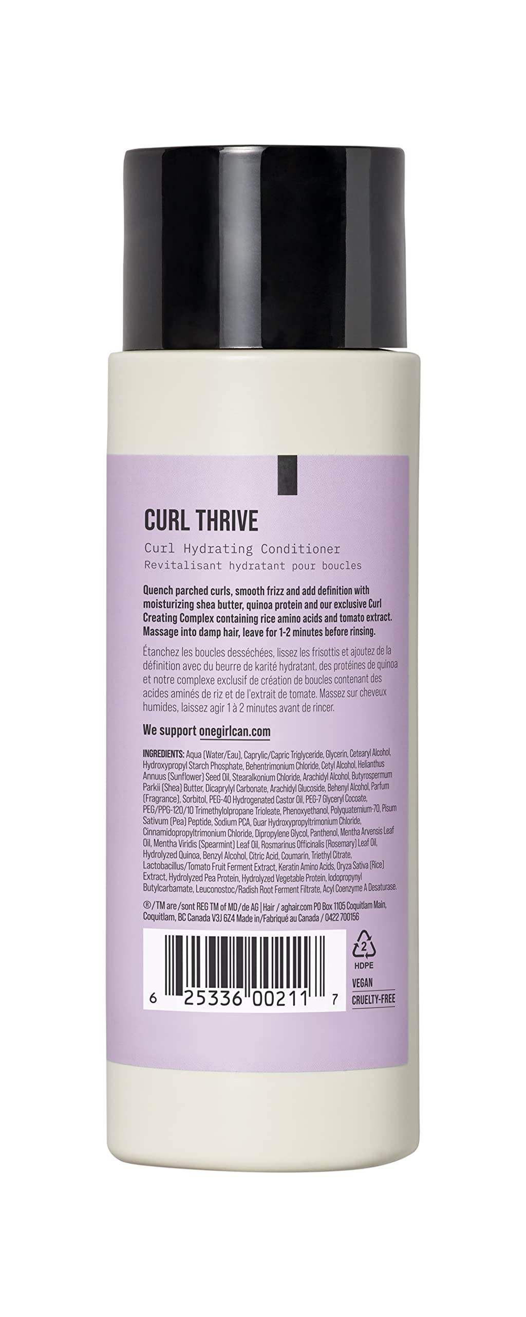 AG Care label and pump detail highlighting ingredients and easy dispensing benefit