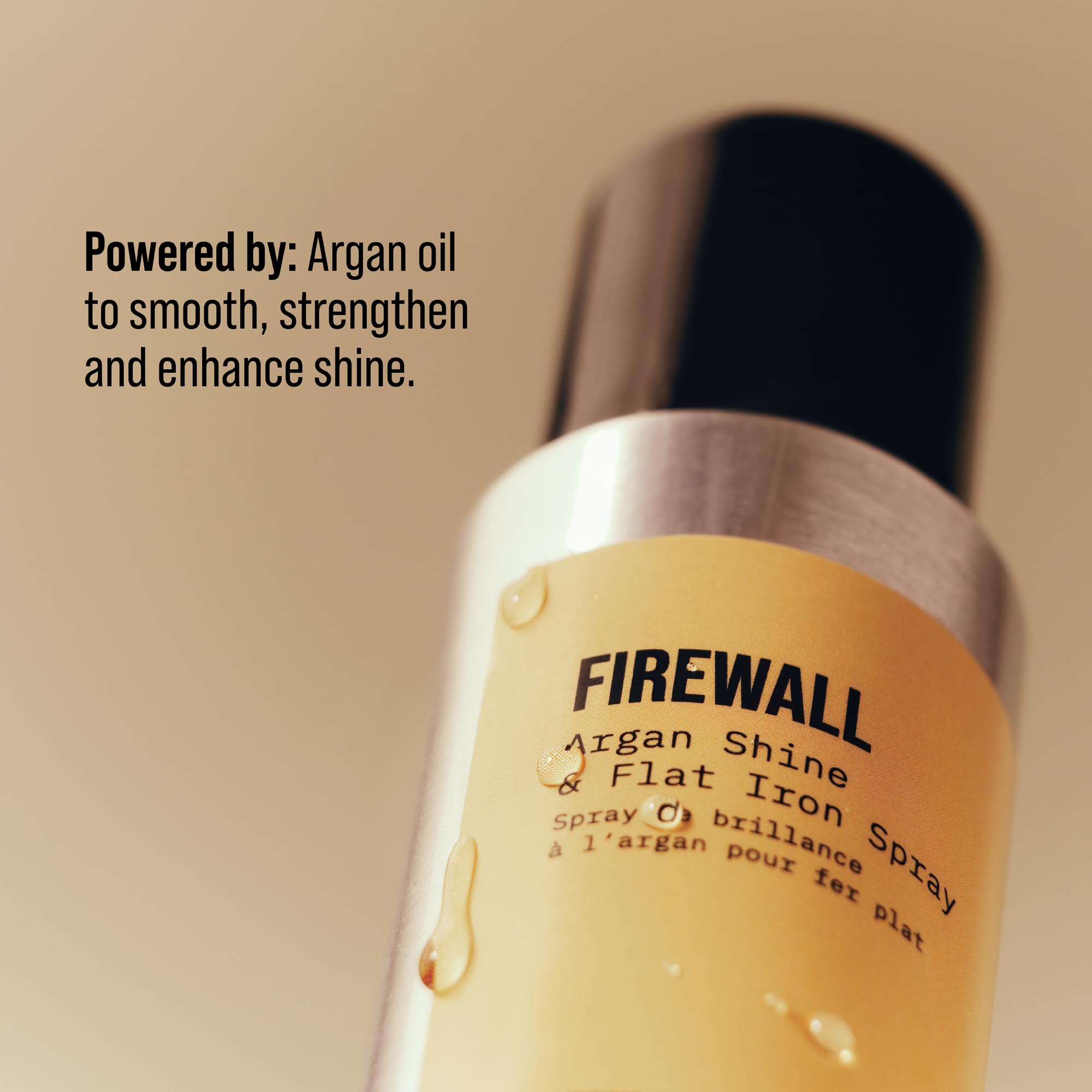 AG Care Firewall used with flat iron for smoother glide and protection