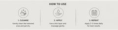 AGADE cream applied to tattooed skin demonstrating soothing hydration