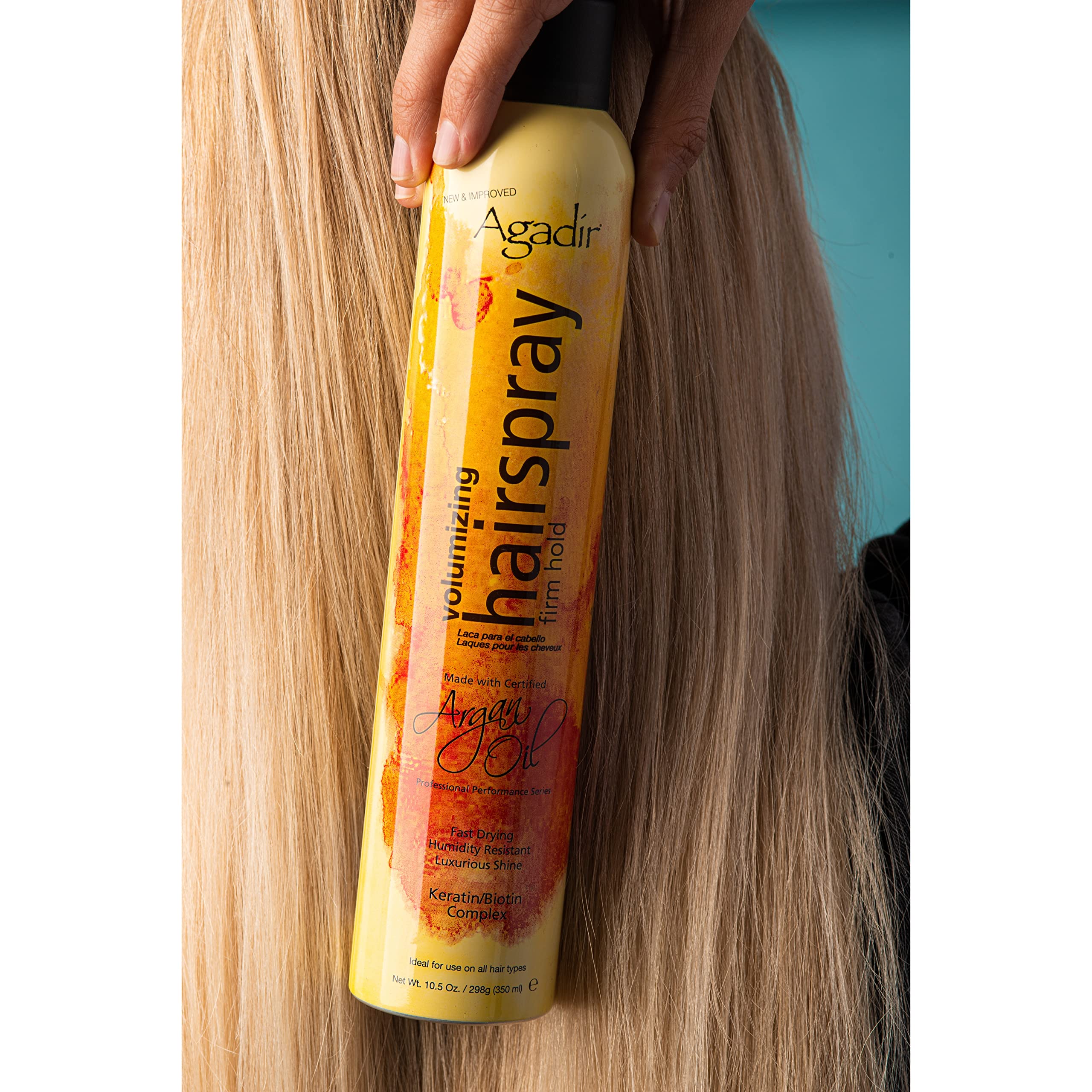 Agadir close-up of argan oil ingredient droplet adding shine and nourishment
