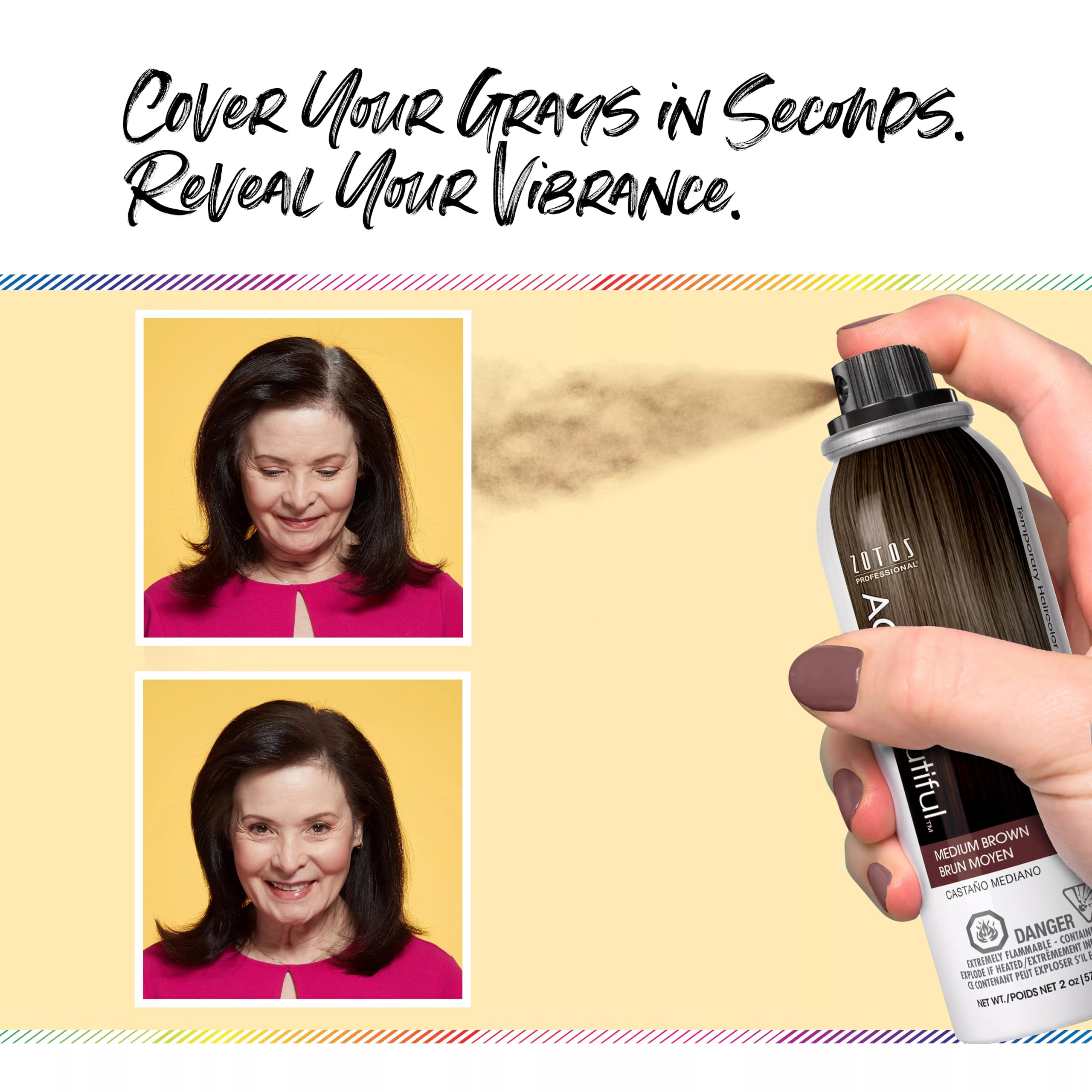 AGE beautiful fine pigment spray texture illustrating even coverage