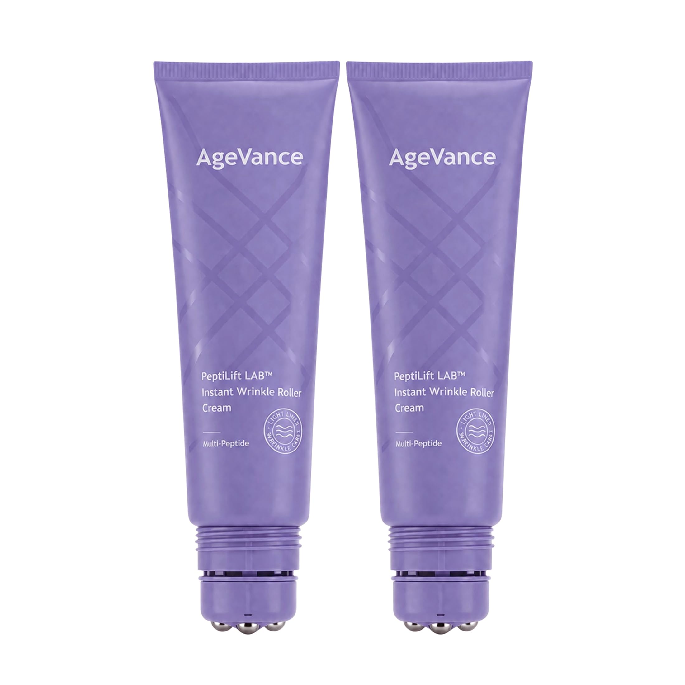 AgeVance PeptiLift front packaging showing dual tubes and benefits