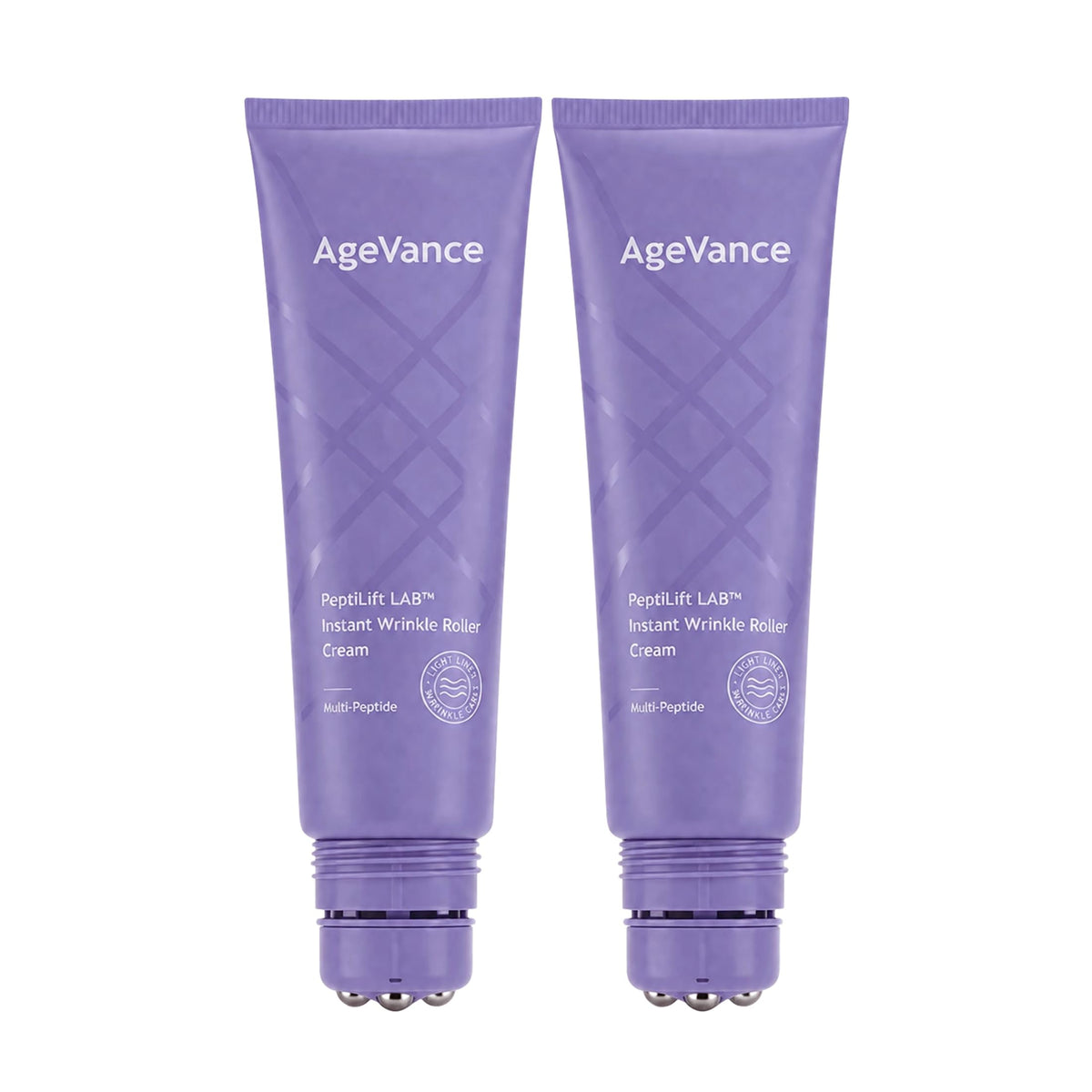 AgeVance PeptiLift front packaging showing dual tubes and benefits
