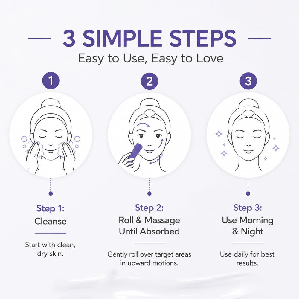AgeVance PeptiLift in bathroom routine lifestyle shot showing easy daily use and elegant design