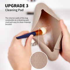 AGIKET silicone texture closeup showing soft, wipeable material for easy cleaning