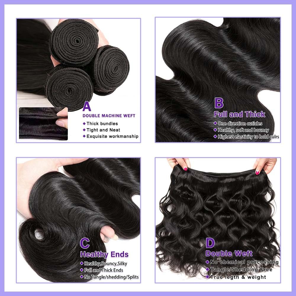 aginbuy styled model wearing body wave bundles showcasing natural blended look