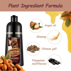 Agthyuve applied to hair mid-process demonstrating easy at-home coloring
