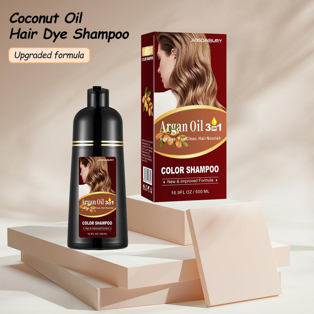Agthyuve on bathroom shelf styled lifestyle image showing salon-quality benefit