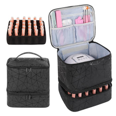 AGX Bravo front view of black bag showing durable exterior and compact shape