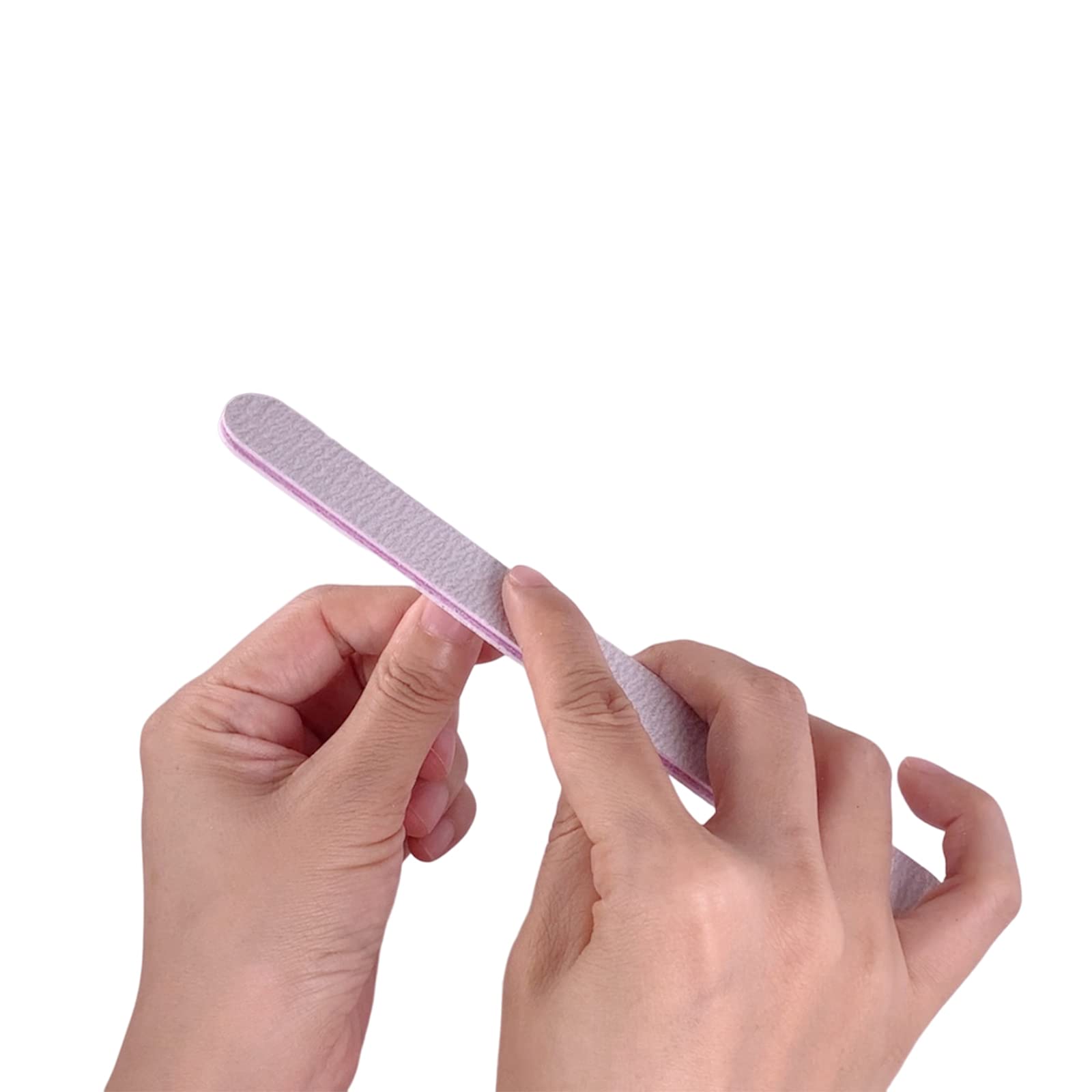 AhaTopia file being used in a home manicure for neat shaping