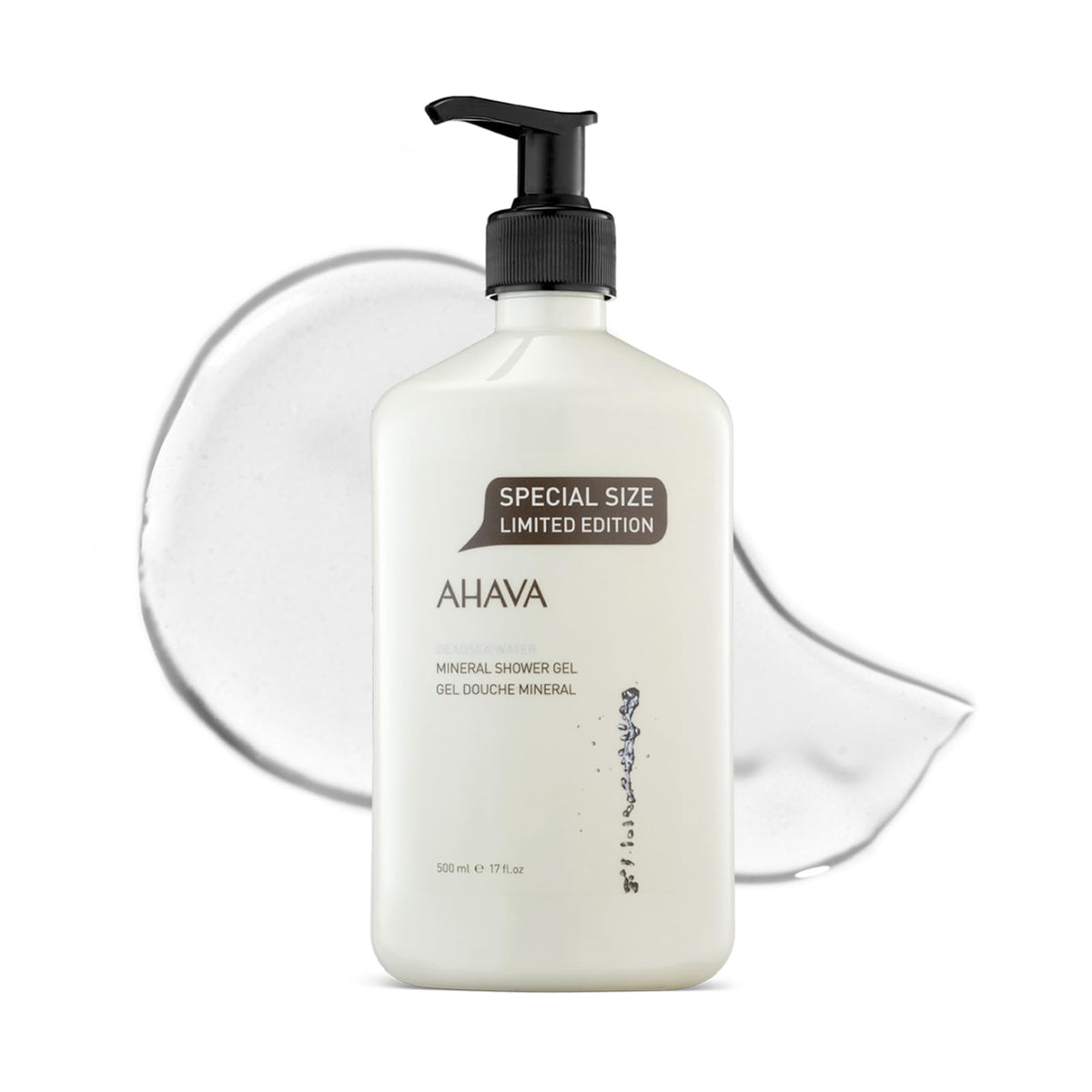 AHAVA front bottle view showing label and calming scent benefit