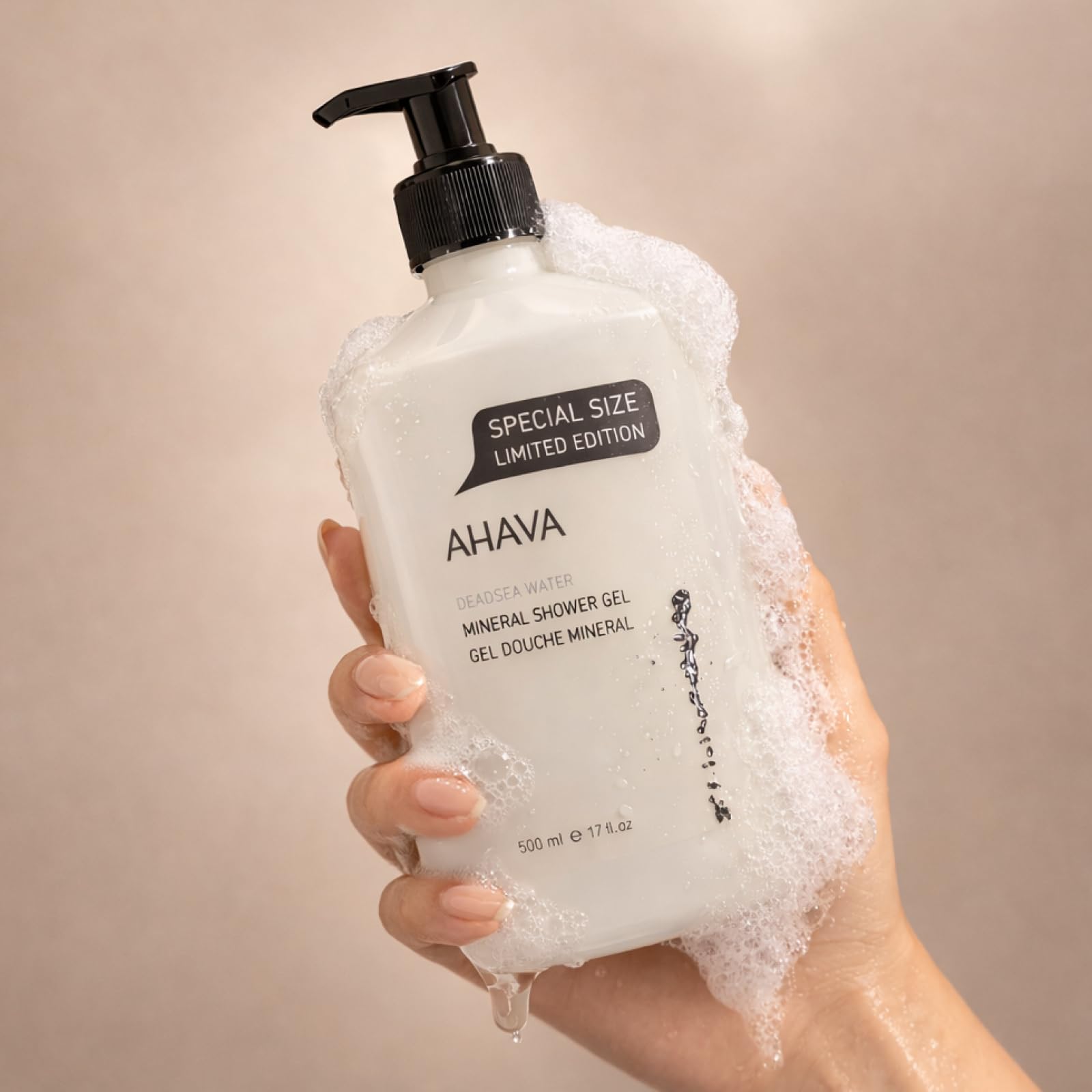 AHAVA ingredients label featuring Osmoter minerals for hydration