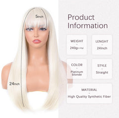 Aida ble close-up of bangs showing trim-friendly fringe benefit