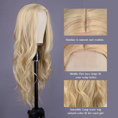 Aida ble close-up of scalp and part for realistic hairline benefit