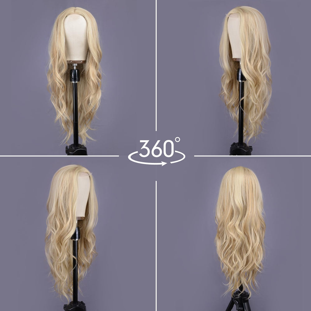 Aida ble mannequin length comparison demonstrating full 26-inch coverage