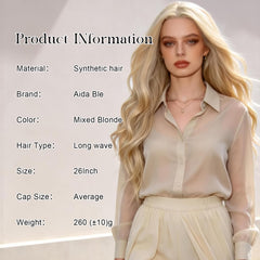 Aida ble side profile displaying smooth waves and flattering silhouette