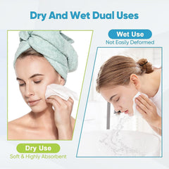 AIDEA towel in hand demonstrating gentle touch for sensitive skin benefit