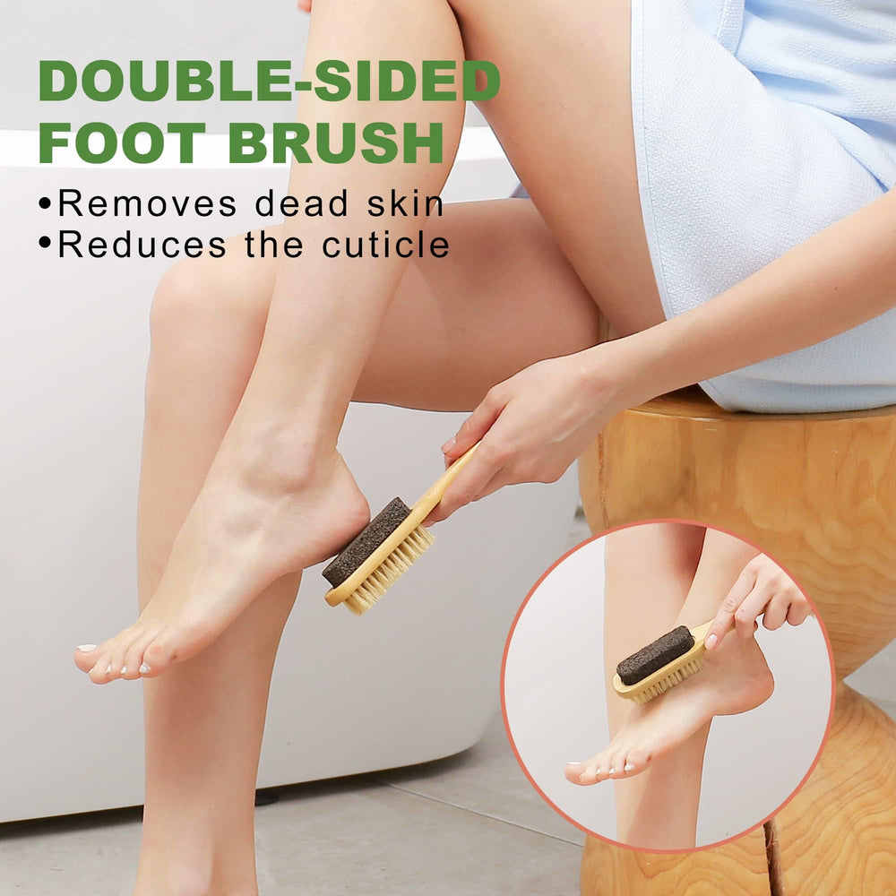 AIFEIVICO brushes arranged with travel bag in a bathroom setting for convenient portability benefit