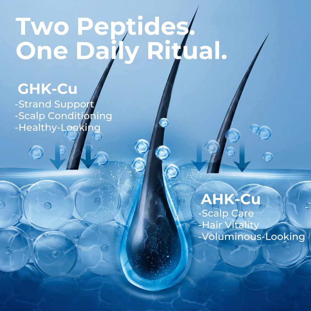 AIFUFAND applying serum to scalp demonstrating easy leave-in use benefit
