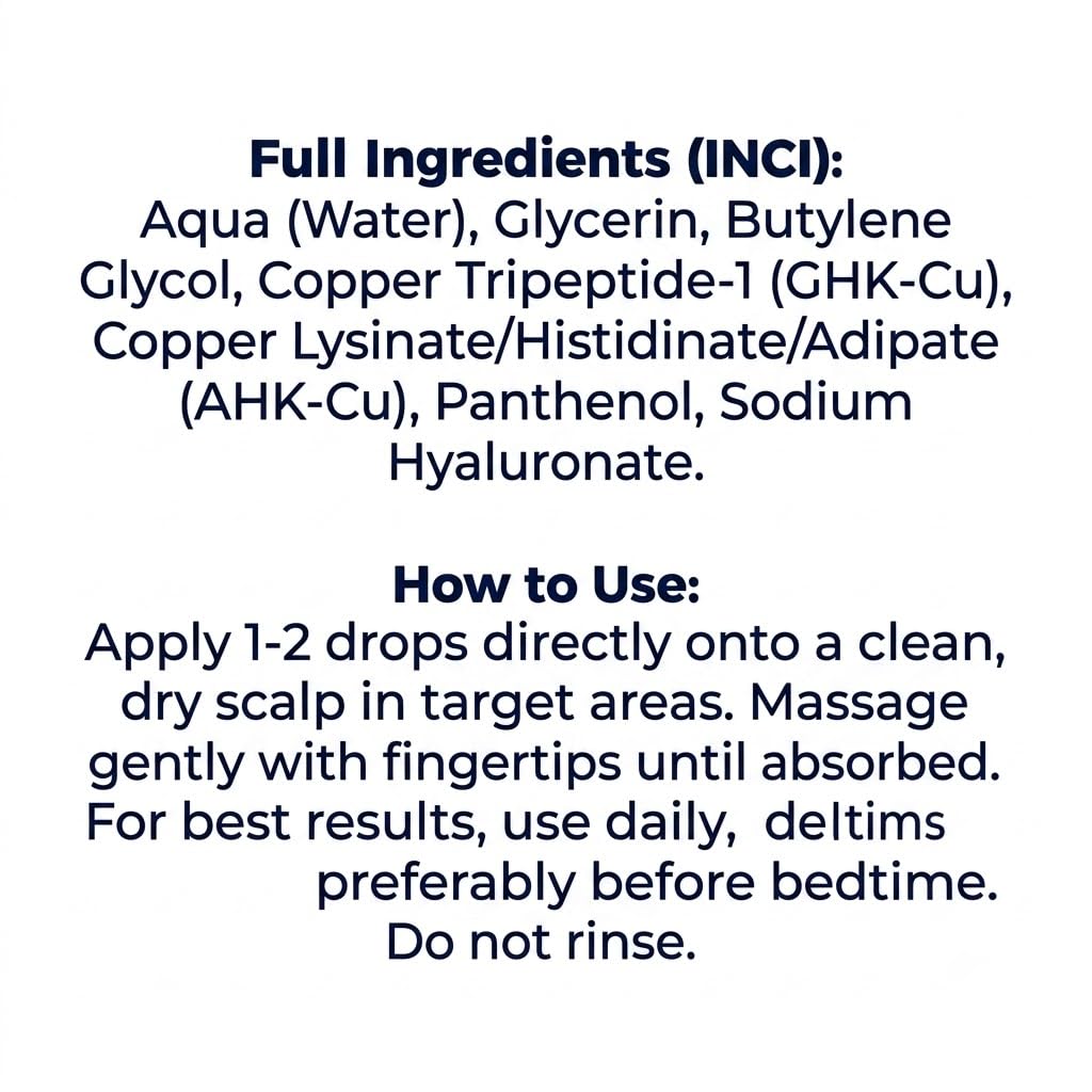 AIFUFAND ingredients spotlight with copper peptide vial for formula clarity benefit