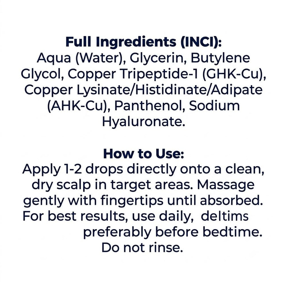AIFUFAND ingredients spotlight with copper peptide vial for formula clarity benefit