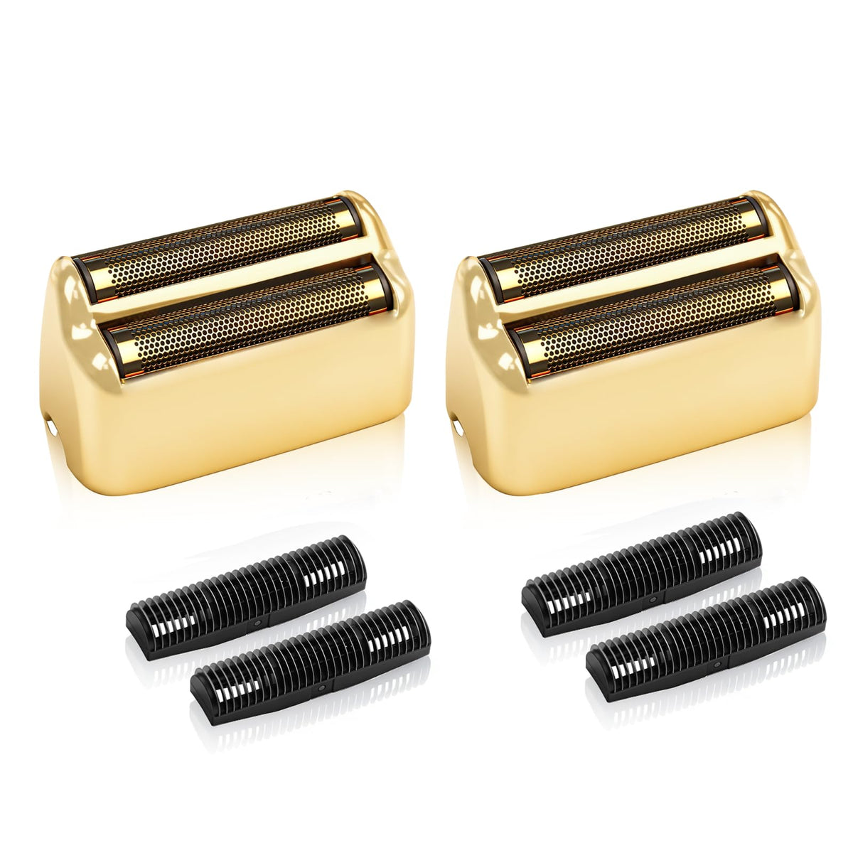AIJALY front packaging showing compatible foil and cutters, quick identification benefit