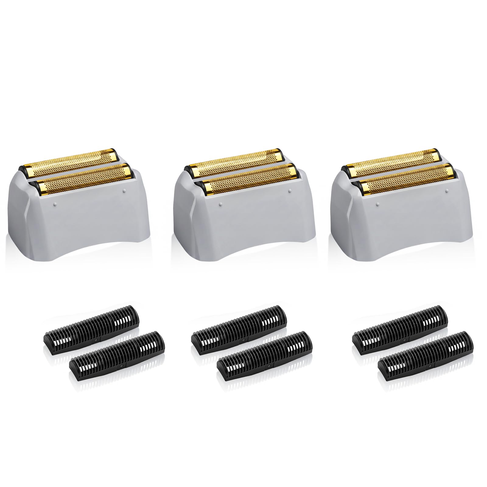 AIJALY front packaging of replacement foil and cutter showing compatibility benefit
