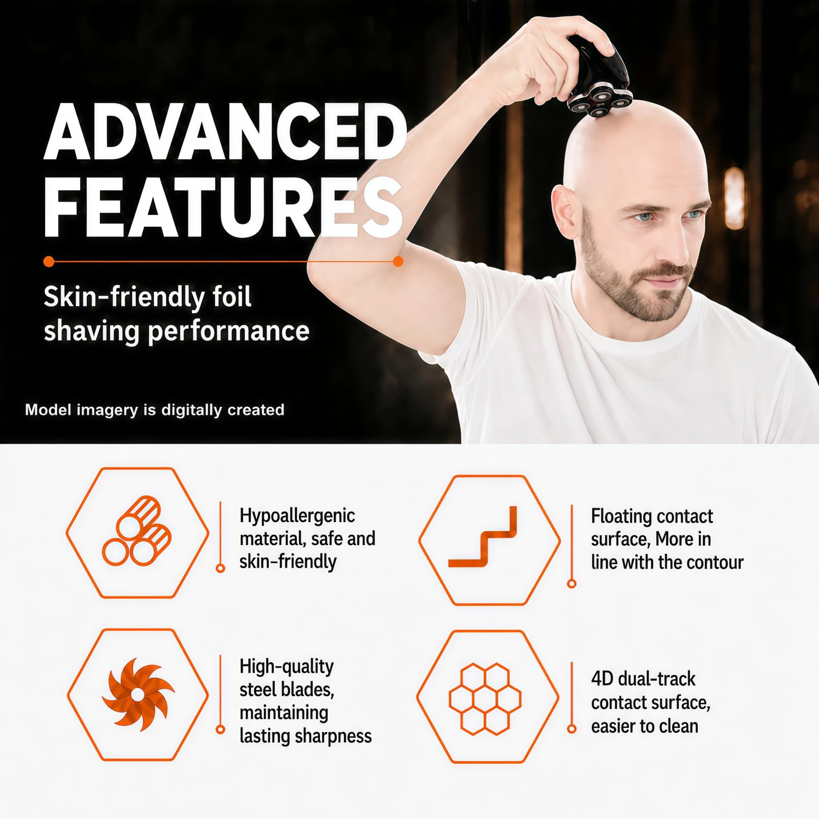 AIJALY lifestyle on bathroom counter conveying ready-to-use grooming convenience