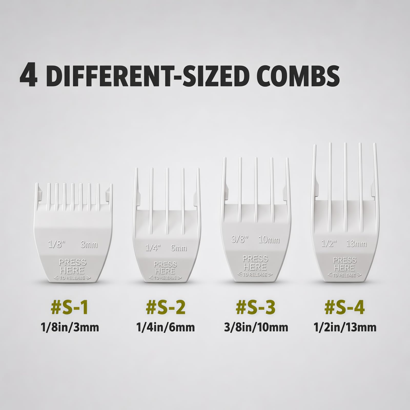 AIJALY blades next to a ruler showing compact size for accurate fit