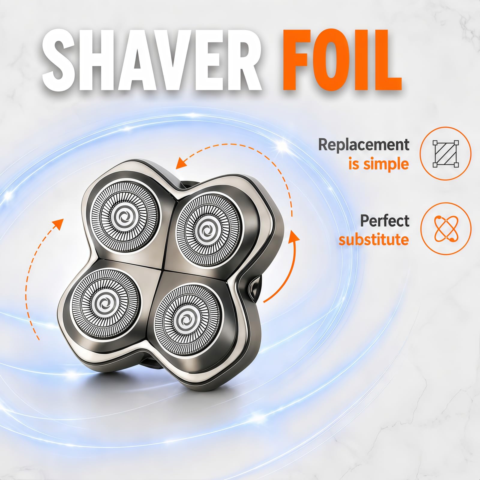 AIJALY replacement heads in shower illustrating wet-safe construction and easy rinsing