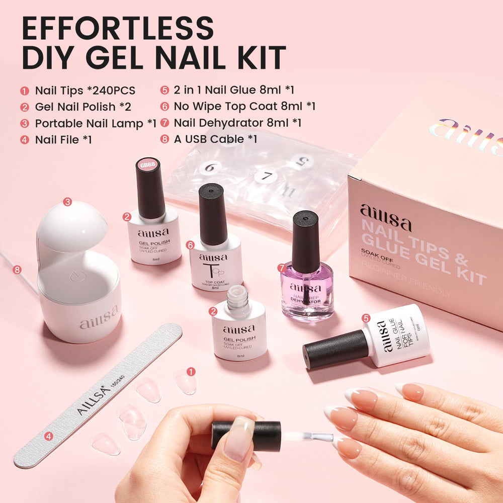 AILLSA light pink jelly gel bottle showing soft color for layered looks