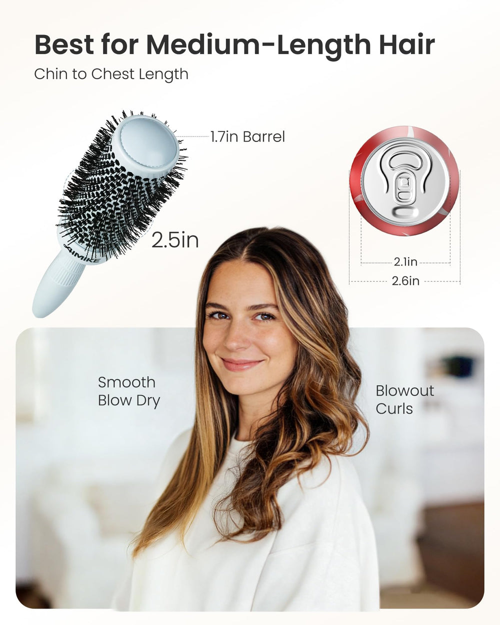AIMIKE hair clips and sectioning tip included for faster styling