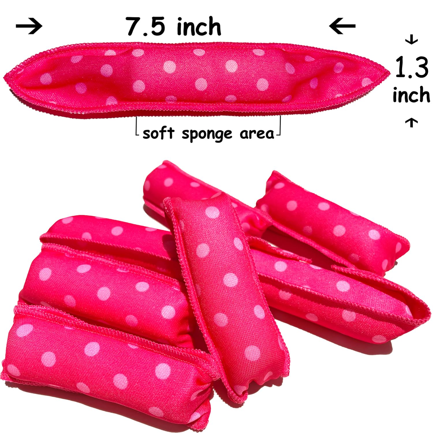 Aimin Hair roller in long hair demonstrating comfortable overnight hold
