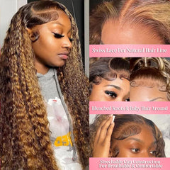 Aimking detailed shot of pre-plucked hairline and baby hair for realistic look