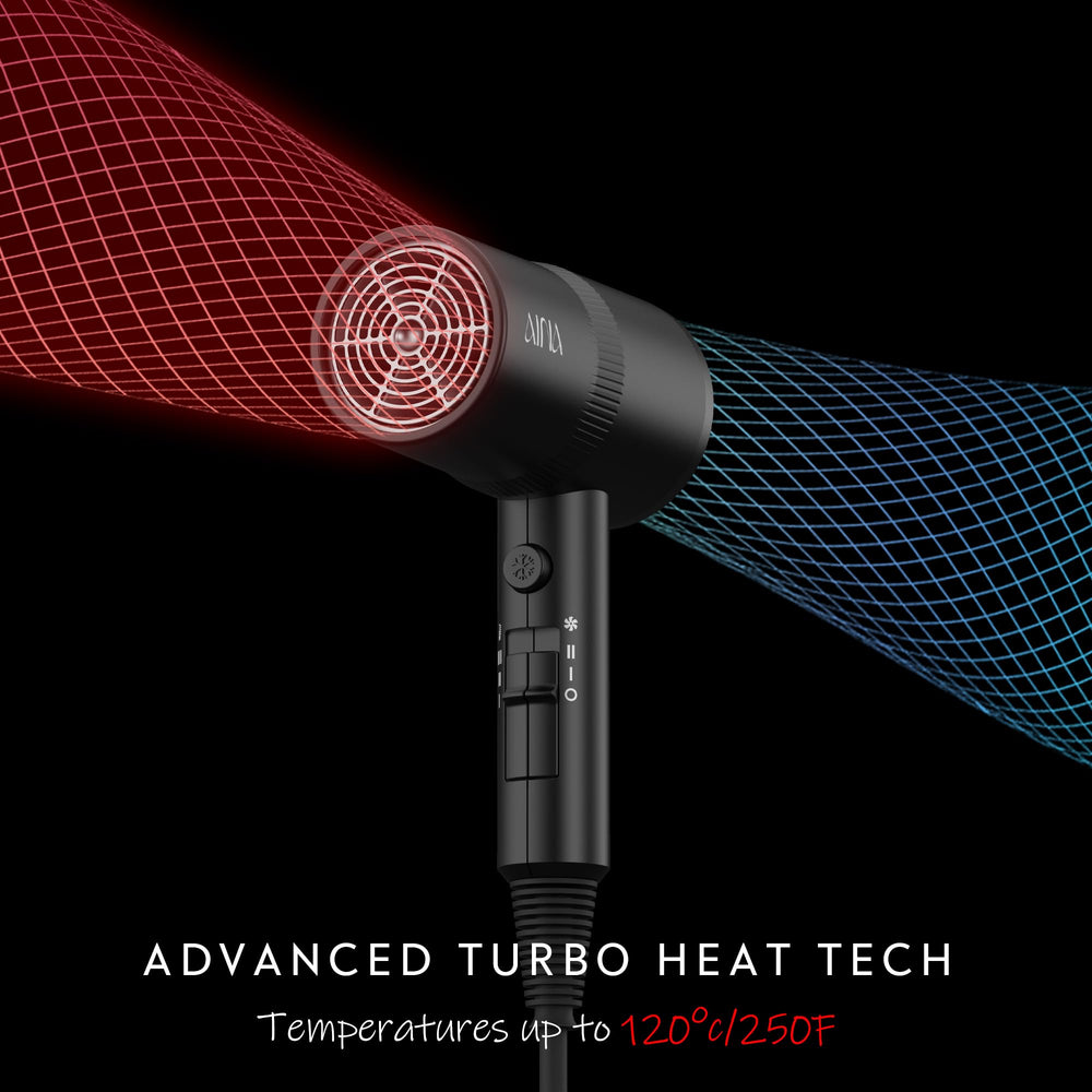 AINA concentrator nozzle fitted delivering focused airflow for smooth styling