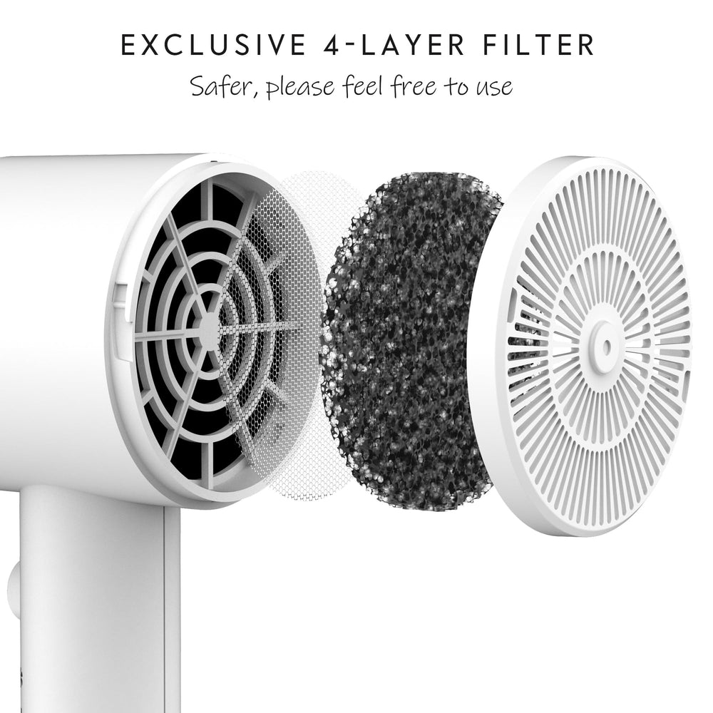 AINA diffuser close-up of ceramic-coated barrel highlighting even heat distribution benefit